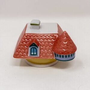 The Lenox Spice Village SAFFRON Fine Porcelain Spice Jar House REPLACEMENT LID